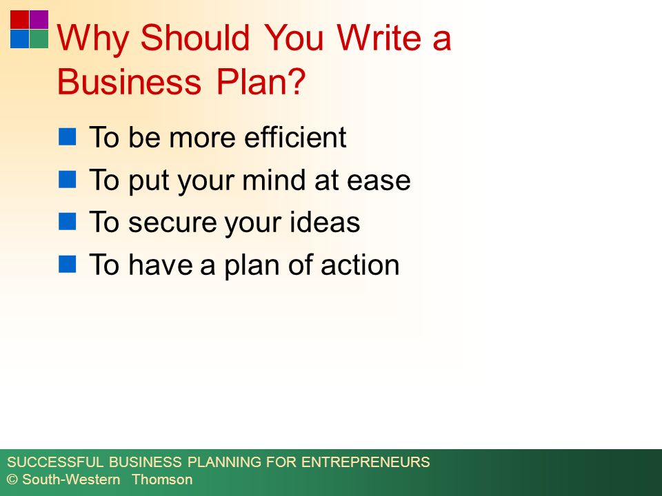 10 Reasons Why You Should Write A Business Plan
